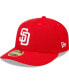ფოტო #1 პროდუქტის Men's Scarlet San Diego Padres Low Profile 59FIFTY Fitted Hat