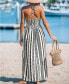 Women's Geo Print Halter Maxi Beach Dress