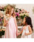 ფოტო #5 პროდუქტის Girls' Sleeveless Bow Shoulder Swing Dress, Toddler