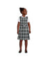 Big Girls School Uniform Plaid Jumper Top of Knee