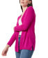 Фото #4 товара Women's Relaxed V-Neck Open Cardigan