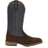 Фото #1 товара Justin Boots Cattler Brown Geometric Square Toe Cowboy Mens Size 11 2E Casual B