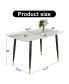 Фото #2 товара Modern Minimalist Dining Table - 50"x30"x30"