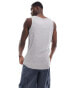 Brave Soul ribbed classic vest in light grey