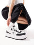 Calvin Klein Jeans bold flatform trainers in black & white