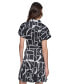 Women's Printed Belted Utility Dress