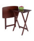 Darlene 2-Piece Wood Snack Table Set