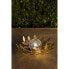 Фото #2 товара Solar-Seerose GALIX G4495 Metall, Gold und gebrochenes Glas 7 Lumen 26 cm