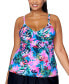 ფოტო #1 პროდუქტის Plus Size Aries Tankini Top