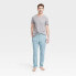 Фото #1 товара Men's Sandwash Turquoise Crewneck Top Pajama Set - Goodfellow & Co