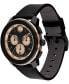 ფოტო #2 პროდუქტის Men's Bold Tr90 Swiss Quartz Chrono Black Leather Watch 44mm