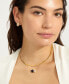 Фото #3 товара Gold Adjustable Crystal colored Double Stone Necklace