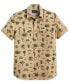 ფოტო #1 პროდუქტის Men's Laramie Desert Print Short Sleeve Button-Front Shirt