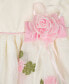 ფოტო #3 პროდუქტის Baby Girls Short Sleeves Embroidered Social Dress