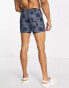 South Beach swim shorts in blue and white print