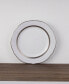 Charlotta Platinum 4 Piece 9'' Scalloped Accent Plates Set, Service for 4