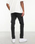 Фото #2 товара New Look slim jeans in washed black