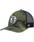 ფოტო #2 პროდუქტის Men's Camo, Black Brooklyn Nets Trucker Snapback Hat