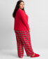 ფოტო #8 პროდუქტის Women's Plaid Flannel Pajama Pants XS-3X, Created for Macy's