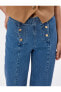 Geniş Kısa Paça Kot Pantolon Yüksek Bel - Sandra Jeans