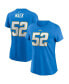 Фото #1 товара Women's Khalil Mack Powder Blue Los Angeles Chargers Player Name & Number T-shirt