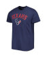Фото #2 товара Men's Navy Distressed Houston Texans All Arch Franklin T-shirt