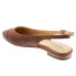 Фото #5 товара Trotters Halsey T2123-215 Womens Brown Leather Slingback Flats Shoes 5.5