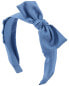 Chambray Bow Headband One Size