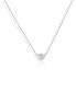 Cubic Zirconia Bezel Necklace