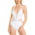 Фото #1 товара La Blanca Women's One Piece Swimsuit, White//Mesh-Merizing, 4