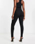 French Connection high waist skinny jeans in black