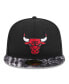 Фото #2 товара Men's Black Chicago Bulls Coral Reef Visor 59FIFTY Fitted Hat