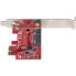 StarTech.com SATA PCIe Card - 2 Port PCIe SATA Expansion Card - 6Gbps - Full/Low Profile - PCI Express to SATA Adapter/Controller - ASM1061 Non-Raid - PCIe to SATA Converter - PCIe - SATA - Red - ASMedia - ASM1161 - 6 Gbit/s - 0 - 85 °C