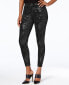 Фото #1 товара HUE Women's Distressed Metallic Leggings Black Size EXTRA SMALL 144844