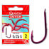 QUANTUM FISHING Crypton Red Worm 0.220 mm Tied Hook