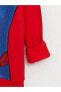 Kapüşonlu Spiderman Baskılı Uzun Kollu Erkek Çocuk Tişört ve Eşofman Altı