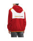 ფოტო #2 პროდუქტის Men's Red, White Kansas City Chiefs Carter Half-Zip Hooded Jacket
