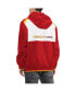 Men's Red, White Kansas City Chiefs Carter Half-Zip Hooded Jacket