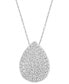 EFFY® Diamond Pavé Teardrop 18" Pendant Necklace (2-7/8 ct. t.w.) in 14k White Gold