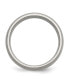 ფოტო #3 პროდუქტის Titanium Brushed with Sterling Silver Inlay Wedding Band Ring