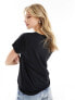 Фото #7 товара Polo Ralph Lauren v neck t-shirt with logo in black