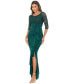 ფოტო #3 პროდუქტის Petite Scoop-Neck 3/4-Sleeve Sheath Dress