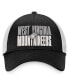 Фото #3 товара Men's Black, White West Virginia Mountaineers Stockpile Trucker Snapback Hat