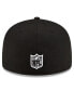 Фото #3 товара Men's Black New York Jets B-Dub 59FIFTY Fitted Hat