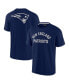 ფოტო #2 პროდუქტის Men's and Women's Navy New England Patriots Super Soft Short Sleeve T-shirt