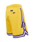 Фото #2 товара Men's Gold-Tone Los Angeles Lakers Chenille Shorts