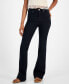 Juniors' High-Rise Flare-Hem Jeans onyx black, 7 - фото #1