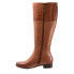 Trotters Morgan T2262-215 Womens Brown Leather Zipper Knee High Boots