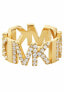 Luxury gold-plated ring with zircons MKJ7961710