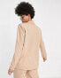 4th & Reckless Tall – Exclusive – Oversize-Blazer in Beige, Kombiteil